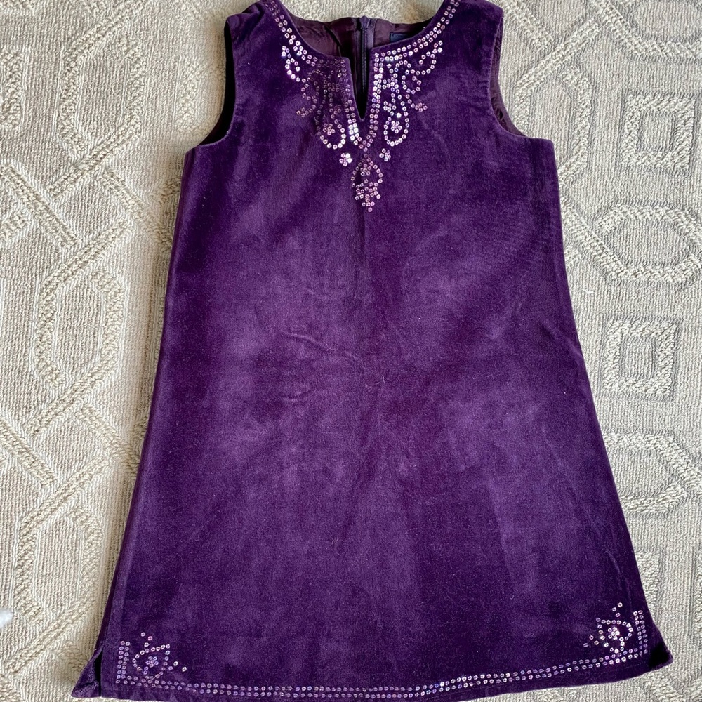 Vintage Zig Zag Velvet Dress Sz 5/6